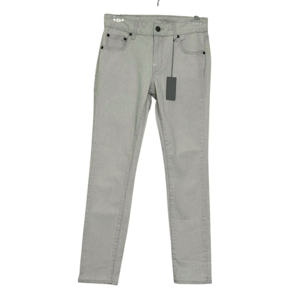 6397 white stripe mini skinny cropped jeans size 24- 0 - Picture 11 of 11